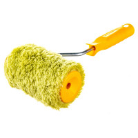 Малярный валик РемоКолор с рукояткой Синтэкс , ось 6мм, D40мм, 100мм, красная рукоятка, 04-2-510