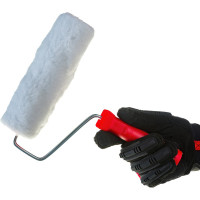 Малярный валик РемоКолор с рукояткой Меховой, ось 6мм, D48мм, 200мм, 04-2-001