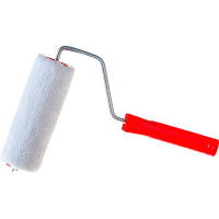 Малярный валик РемоКолор с рукояткой Велюр, ось 6мм, D48мм, 150мм, 04-2-304