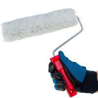 Малярный валик РемоКолор с рукояткой Ягнёнок, ось 6мм, D48мм, 250мм, 04-2-425