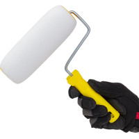 Малярный валик РемоКолор с рукояткой Мольтопрен, ось 6мм, D40мм, 180мм, 04-0-001