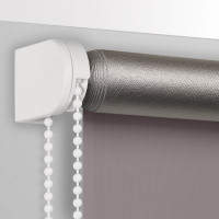 Рулонная штора PRAKTO Blackout Silver 110х160 см, серый 7792133