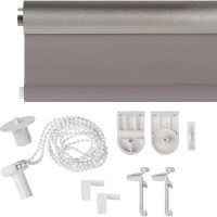 Рулонная штора PRAKTO Blackout Silver 70х160 см, серый 7792096