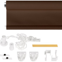 Рулонная штора PRAKTO Shantung 55х160 см, шоколад 7792638