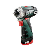 Аккумуляторная дрель-шуруповерт Metabo PowerMaxx BS 12 В, 2х2.0, LC12, патрон, кейс 600984500
