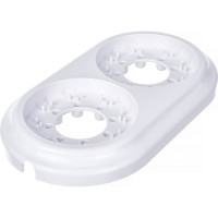 Рамка 2-местная Bylectrica, серия РЕТРО ЮЛИГ.735212.471, белый