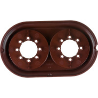 Рамка 2-местная Bylectrica, серия РЕТРО ЮЛИГ.735212.471, коричневый