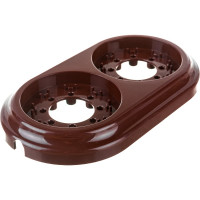 Рамка 2-местная Bylectrica, серия РЕТРО ЮЛИГ.735212.471, коричневый