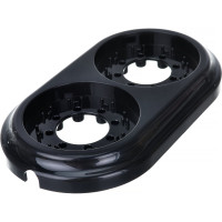 Рамка 2-местная Bylectrica, серия РЕТРО ЮЛИГ.735212.471, черный