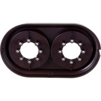 Рамка 2-местная Bylectrica, серия РЕТРО ЮЛИГ.735212.471, шоколад