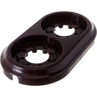 Рамка 2-местная Bylectrica, серия РЕТРО ЮЛИГ.735212.471, шоколад