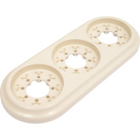 Рамка 3-местная Bylectrica, серия РЕТРО ЮЛИГ.735212.472, бежевый