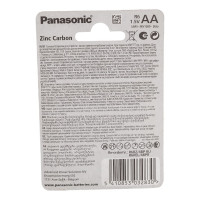 Батарейка Panasonic R6 Zinc Carbon BL4 166