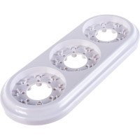 Рамка 3-местная Bylectrica, серия РЕТРО ЮЛИГ.735212.472, белый