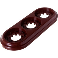 3-местная рамка Bylectrica серия РЕТРО коричневый, ЮЛИГ.735212.472