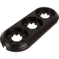 Рамка 3-местная Bylectrica, серия РЕТРО ЮЛИГ.735212.472, шоколад