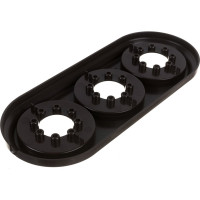 Рамка 3-местная Bylectrica, серия РЕТРО ЮЛИГ.735212.472, шоколад