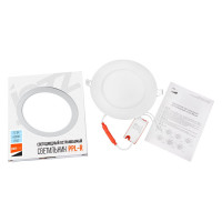 Светодиодный светильник Jazzway PPL-R WH 12Вт 6500К IP40 d170мм ДВО встраиваемый ультратонкий круглый 5008564A