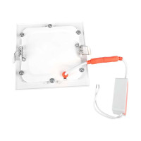 Светодиодный светильник Jazzway PPL-S WH 6Вт 6500К IP40 120мм ДВО встраиваемый ультратонкий квадрат 5008243A