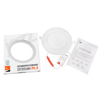 Светодиодный светильник Jazzway PPL-R WH 12Вт 4000К IP40 d170мм ДВО встраиваемый ультратонкий круглый 5008540A