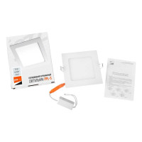 Светодиодный светильник Jazzway PPL-S WH 15Вт 4000К IP40 190мм ДВО встраиваемый ультратонкий квадрат 5008380A