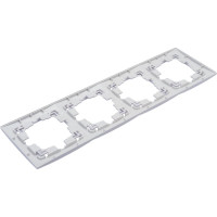 4-местная рамка Bylectrica серия УЮТ, без декоративной вставки, белый ЮЛИГ.735212.282