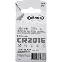 Литиевая батарейка Облик CR2016 1-BL УТ-00000303