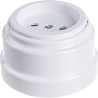 Розетка Bylectrica РА16-0201 1-местная б.з 16А ОУ, серия РЕТРО