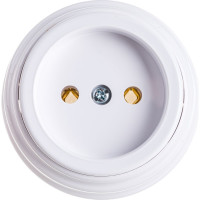 Розетка Bylectrica РА16-0201 1-местная б.з 16А ОУ, серия РЕТРО