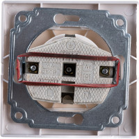 Розетка GENERICA 1-местная с заземляющим контактом без защитной шторки 16А керамика КВАРТА ERK11-K01-16-K