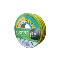 Изолента ECON 19/20/0,13, жёлто-зелёный 19201305