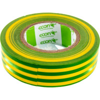 Изолента ECON 19/20/0,13, жёлто-зелёный 19201305