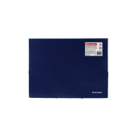 Папка-короб на резинках BRAUBERG 50 мм, синяя, 0.7 мм 224162