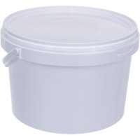 Круглое белое ведро с крышкой Тара.ру 2.25 л 03828