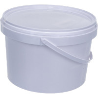 Круглое белое ведро с крышкой Тара.ру 2.25 л 03828