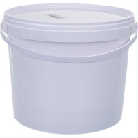Круглое белое ведро с крышкой и пластиковой ручкой Тара.ру 11.5 л 03264