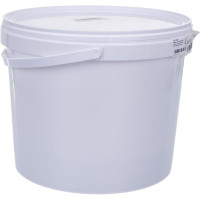 Круглое белое ведро с крышкой и пластиковой ручкой Тара.ру 11.5 л 03264
