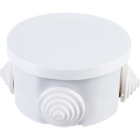 Коробка Bylectrica с клеммными колодками для открытой проводки IP44 диаметр 74, высота 43,5 мм, КМ-223