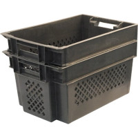 Перфорированный чёрный ящик Тара.ру п/э 600х400х300 18273