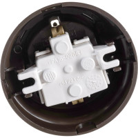 Розетка Bylectrica РА16-0206 1-местная с заз. контактом, со шторками 16А ОУ, серия РЕТРО, шоколад