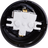 Розетка Bylectrica РА16-0206 1-местная с заз. контактом, со шторками 16А ОУ, серия РЕТРО, черный