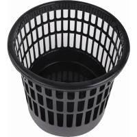 Сетчатая корзина для бумаг STAFF Basic 9 л черная 237915