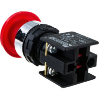 Кнопка Emas красная грибовидная 1НЗ KB12MK