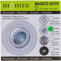 Встраиваемый светильник MANTRA BASICO GU10 C0003