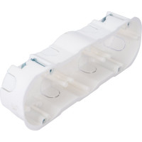 Коробка BYLECTRICA для 3-х местной рамочно-узловой сборки гипсокартон 217х76х42 мм К-220