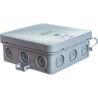 Монтажная коробка BYLECTRICA ОП серая IP54 размер 100х100х39 КМ-294