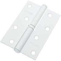 Стальная петля MORELLI MSD 100х70х2.5 W L левая, цвет белый 9012686