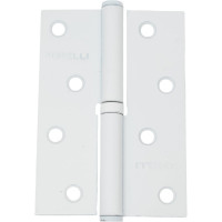 Стальная петля MORELLI MSD 100х70х2.5 W L левая, цвет белый 9012686