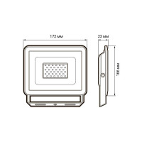 Прожектор ФАZА СДО-10 50w 6500K GR IP65 230V 5032095