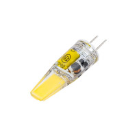 Светодиодная лампа Jazzway PLED-G4 COB 2.5Вт капсульная 5500К холодный белый G4 200лм 12В силикон 10х39мм 2855770
